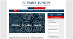Desktop Screenshot of californialemonlawcenter.com
