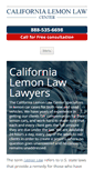 Mobile Screenshot of californialemonlawcenter.com